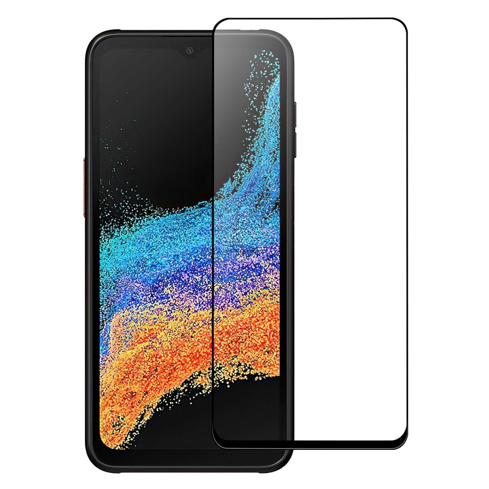 Samsung Galaxy Xcover 6 Pro Full-cover Gehard Glas Screenprotector Zwart