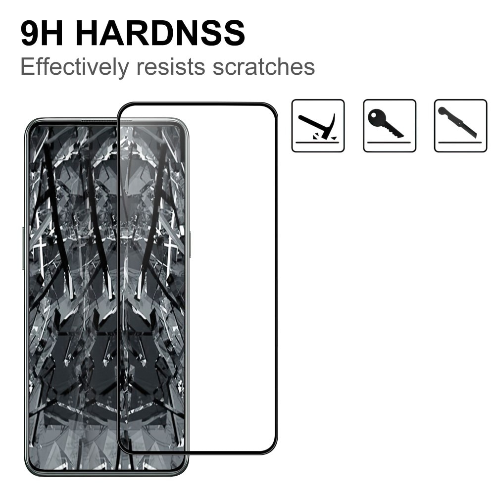 OnePlus 10T Full-cover Gehard Glas Screenprotector Zwart