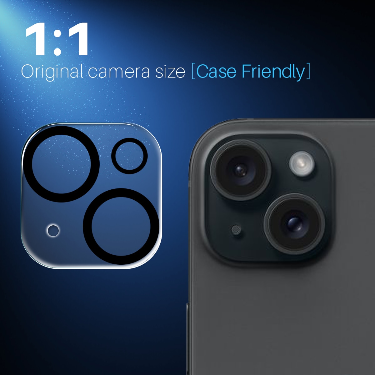 iPhone 15 Plus Camera Protector Gehard Glas (2-pack)