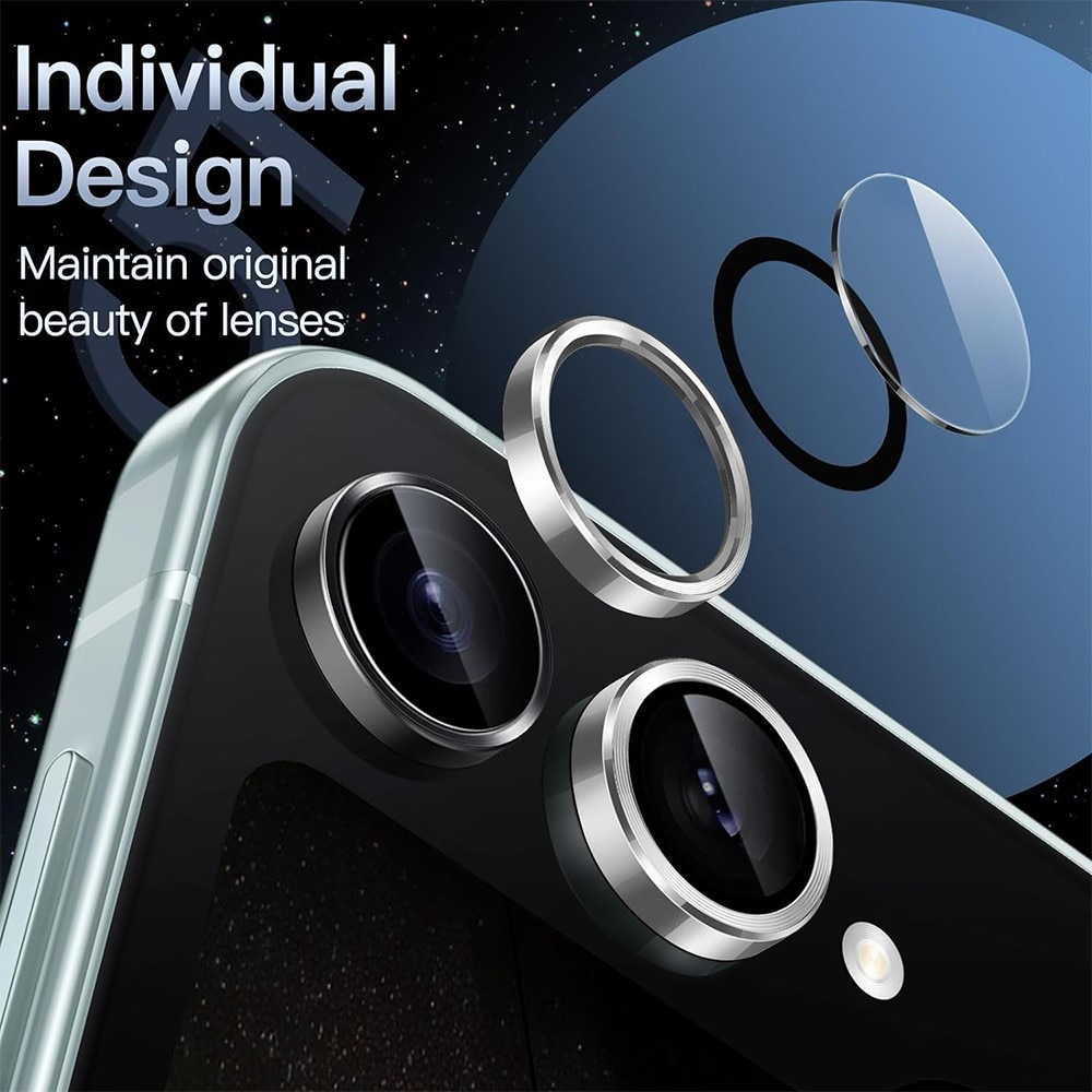 Gehard Glas Camera Protector Aluminium Samsung Galaxy Z Flip 7 Zilver