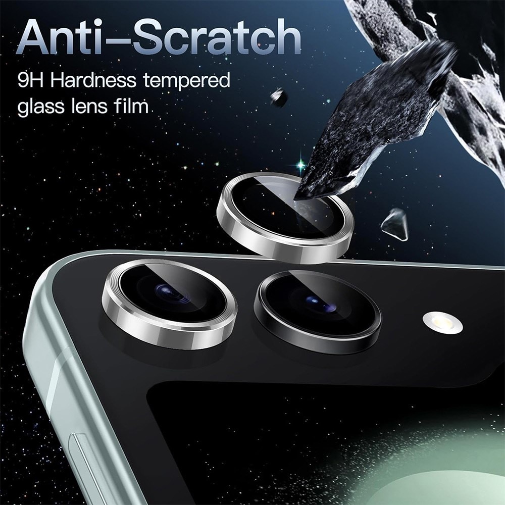 Gehard Glas Camera Protector Aluminium Samsung Galaxy Z Flip 7 Zilver