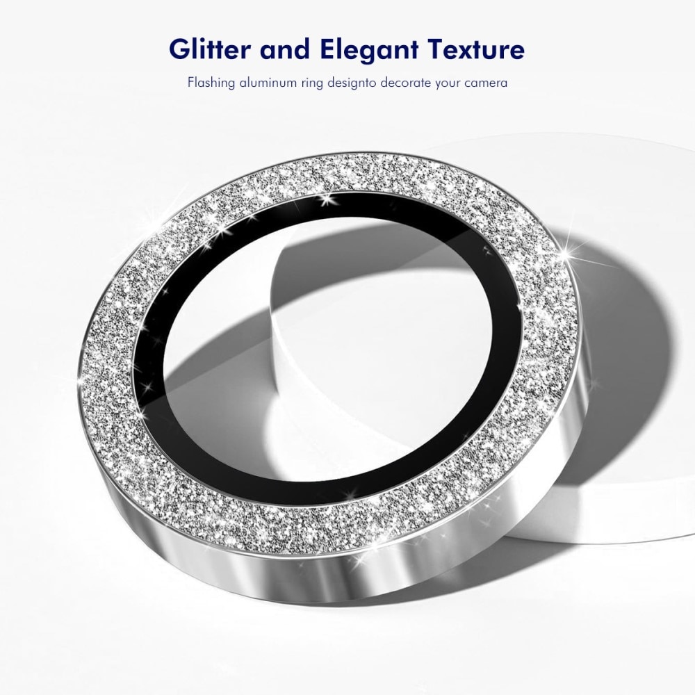 Gehard Glas Camera Protector Aluminium Schitteren Samsung Galaxy Z Flip 7 Zilver