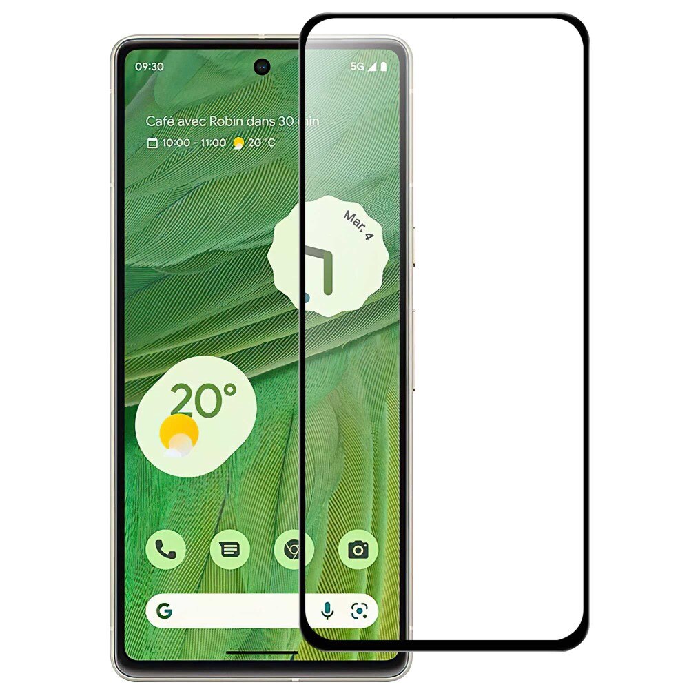 Google Pixel 7 Full-cover Gehard Glas Screenprotector Zwart