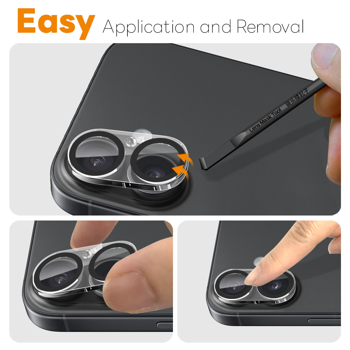 iPhone 17 Camera Protector Gehard Glas (2-pack)