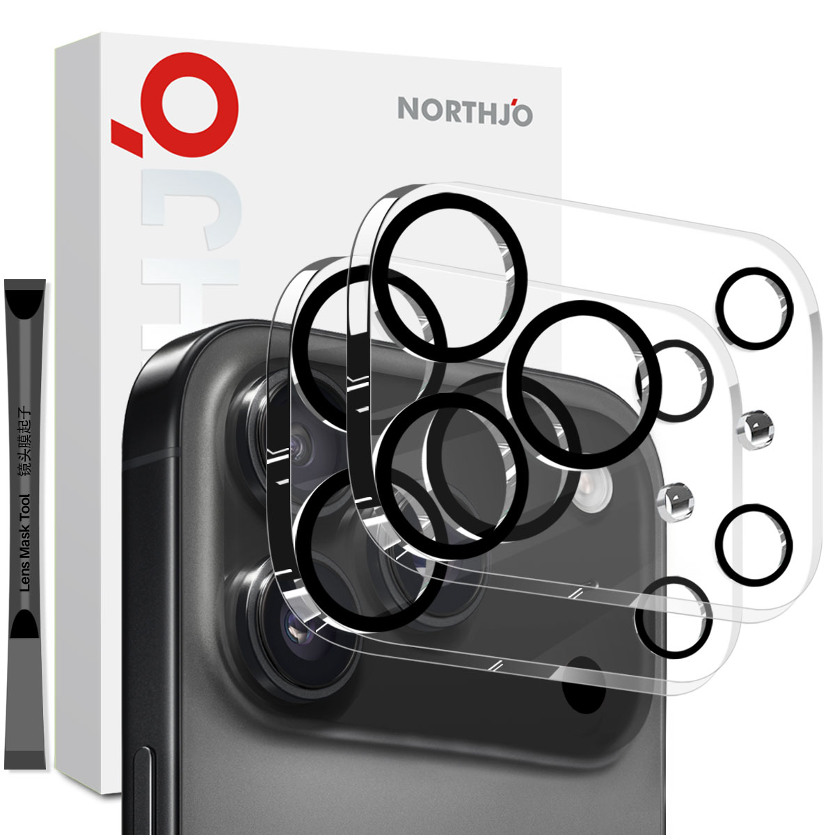 iPhone 17 Pro Camera Protector Gehard Glas (2-pack)