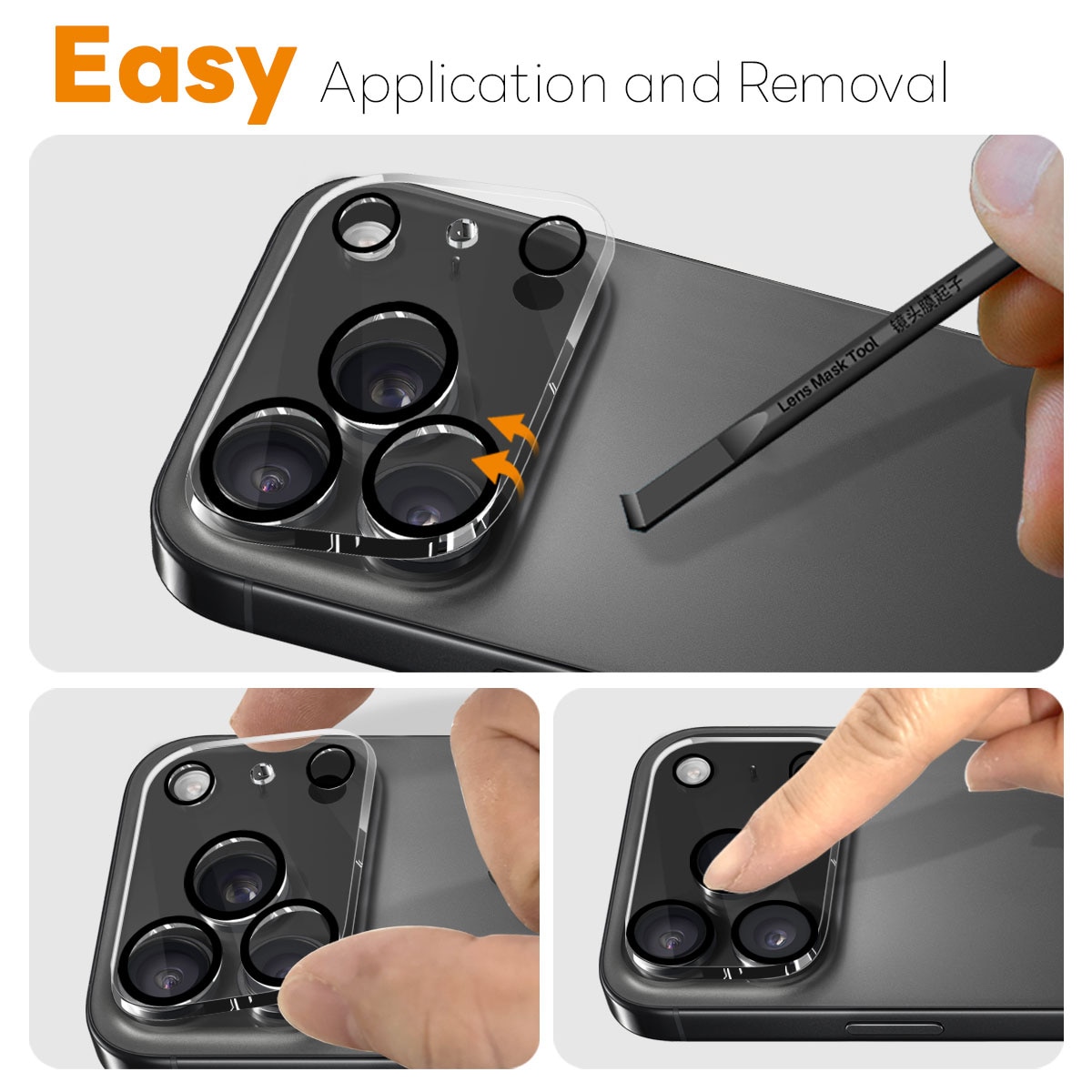 iPhone 17 Pro Camera Protector Gehard Glas (2-pack)