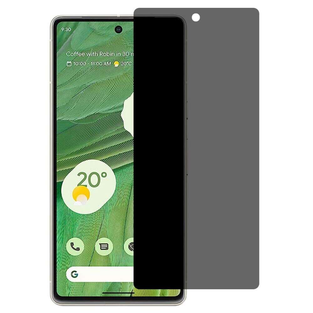 Google Pixel 7 Privacy Screenprotector Gehard Glas Zwart