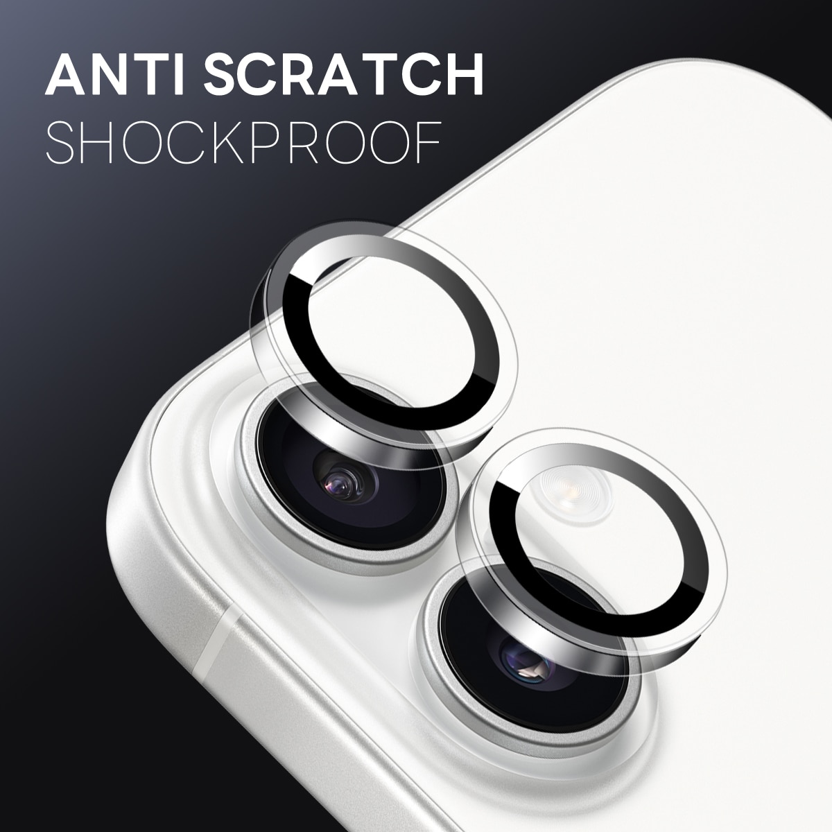 iPhone 17 Camera Protector Gehard Glas Zwart