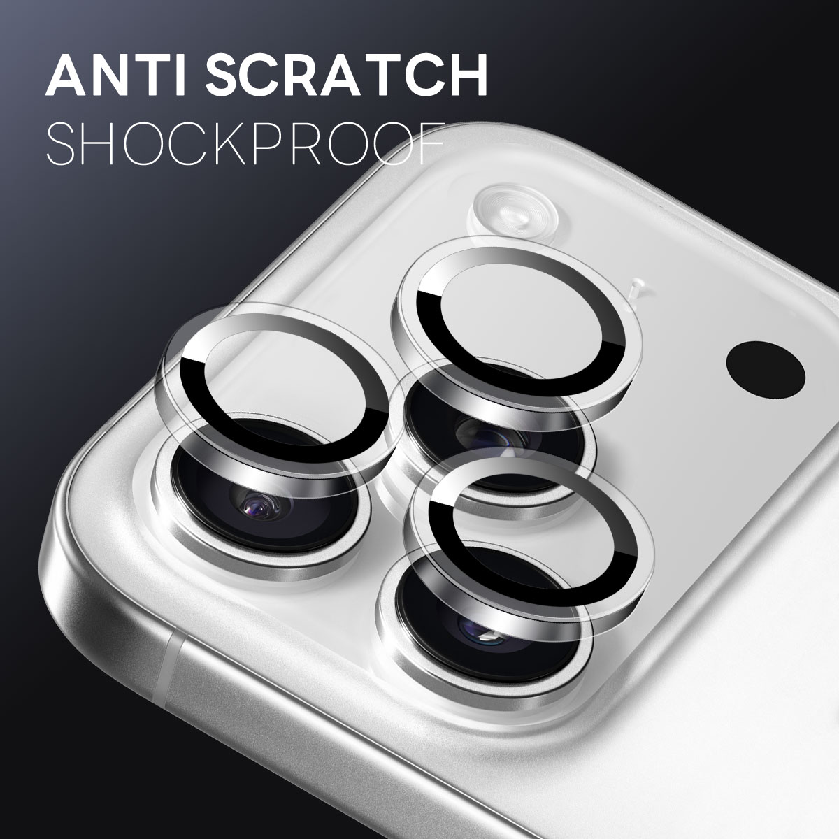 iPhone 17 Pro Camera Protector Gehard Glas Zwart