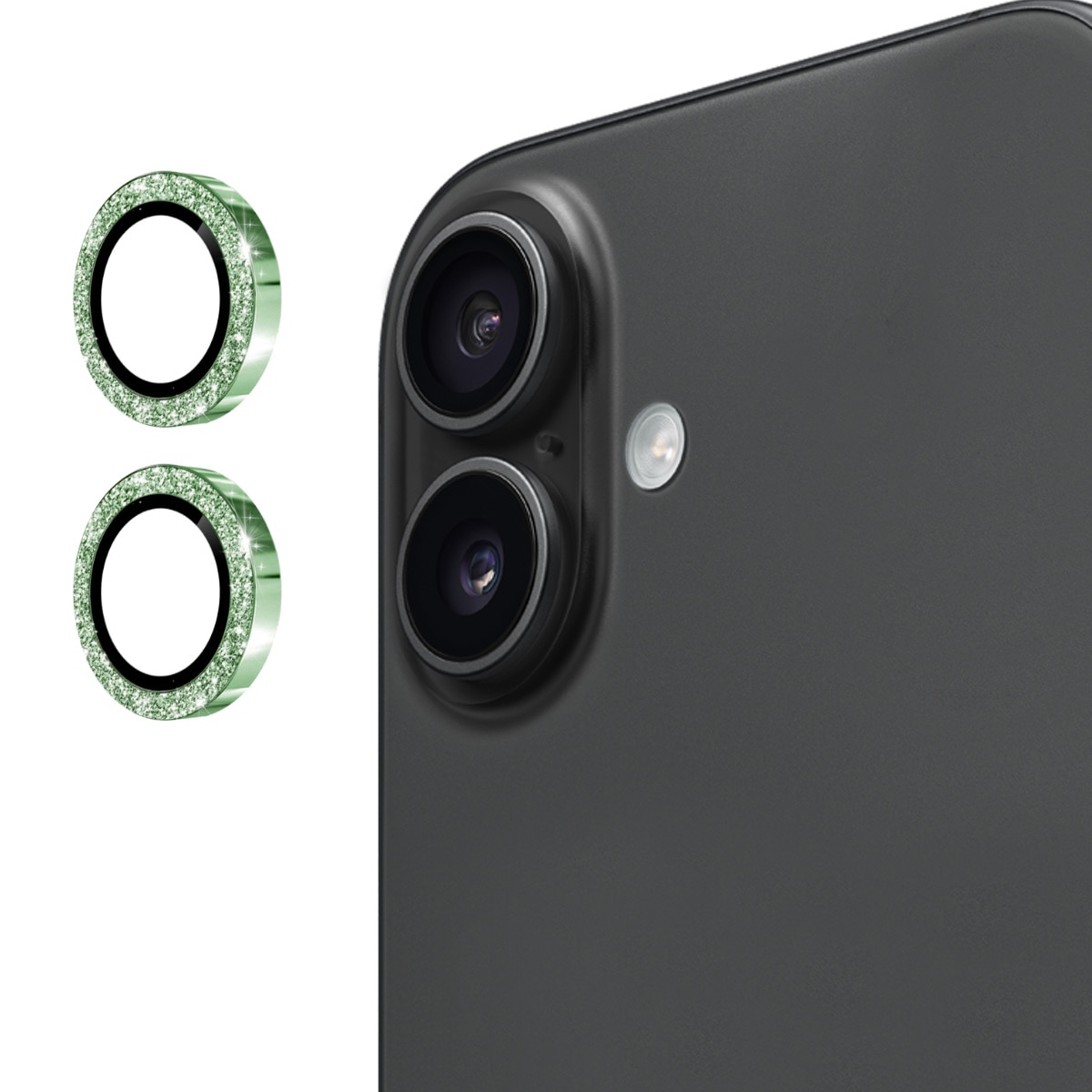 Gehard Glas Camera Protector Aluminium Schitteren iPhone 17 Groen