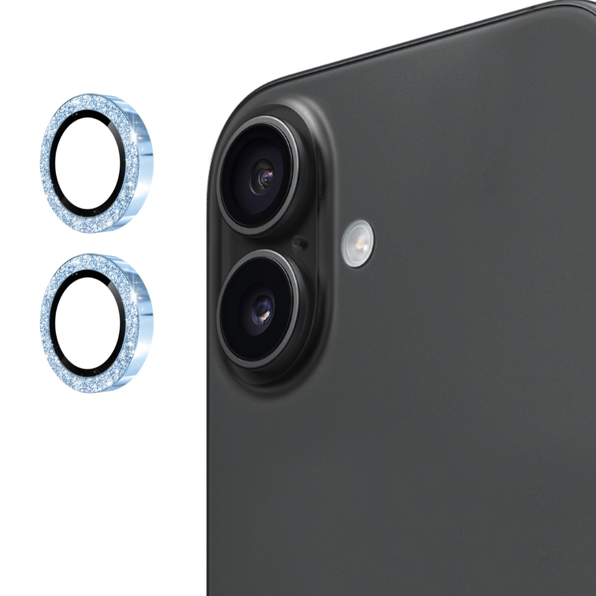 Gehard Glas Camera Protector Aluminium Schitteren iPhone 17 Blauw