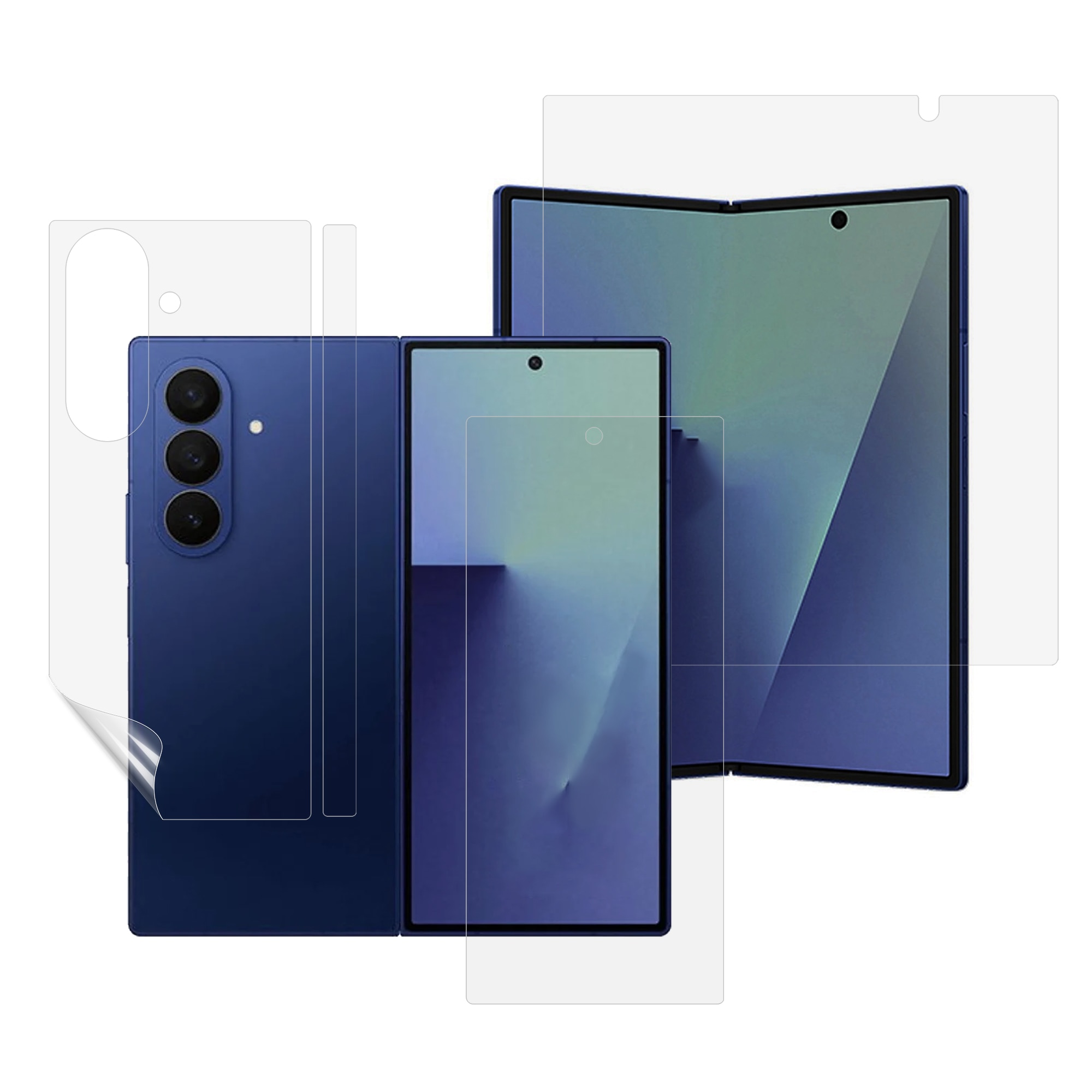 Samsung Galaxy Z Fold 7 Volledige schermbeschermer Binnen- + Buitenscherm