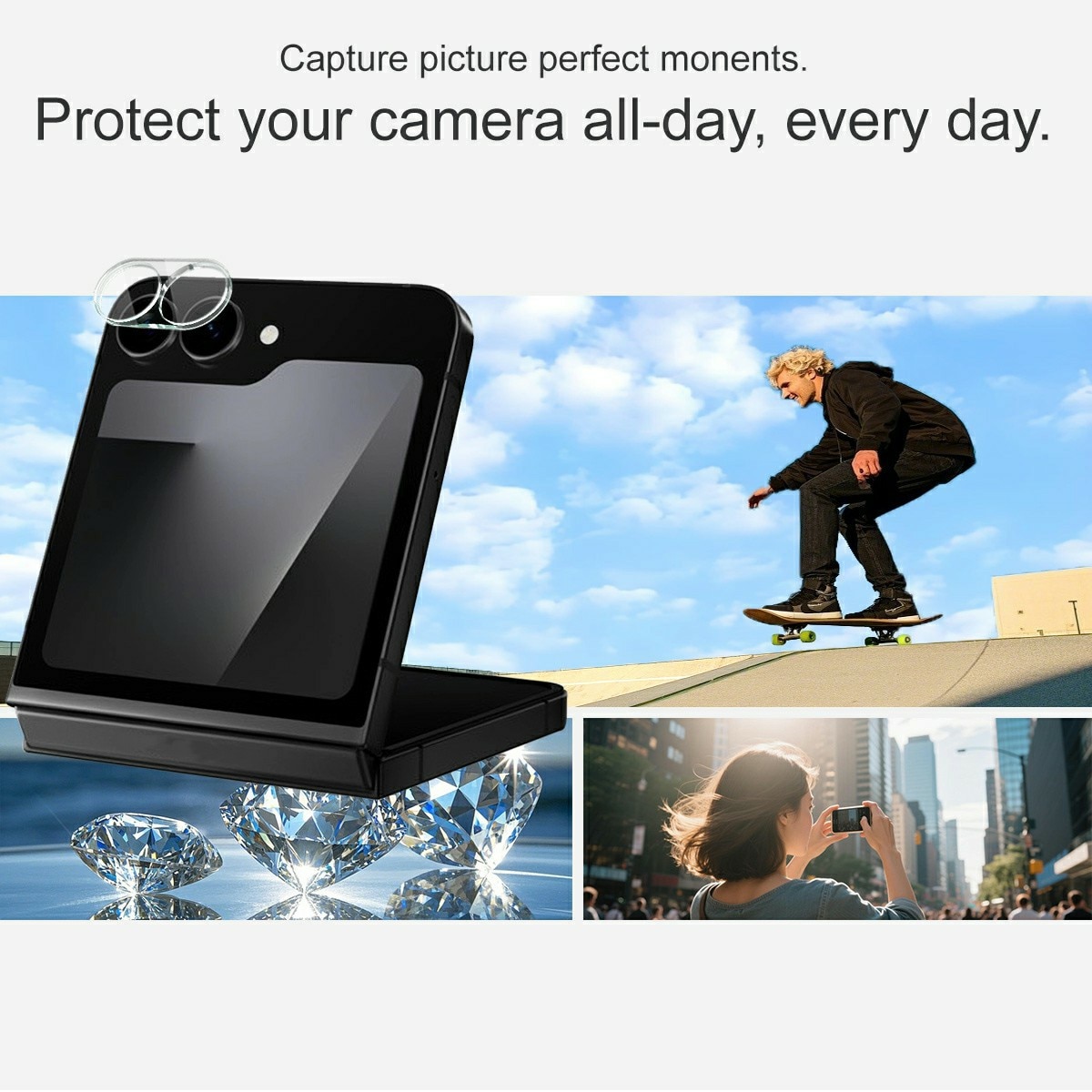 Gehard Glas 0.2mm Camera Protector Samsung Galaxy Z Flip 7 FE Transparant