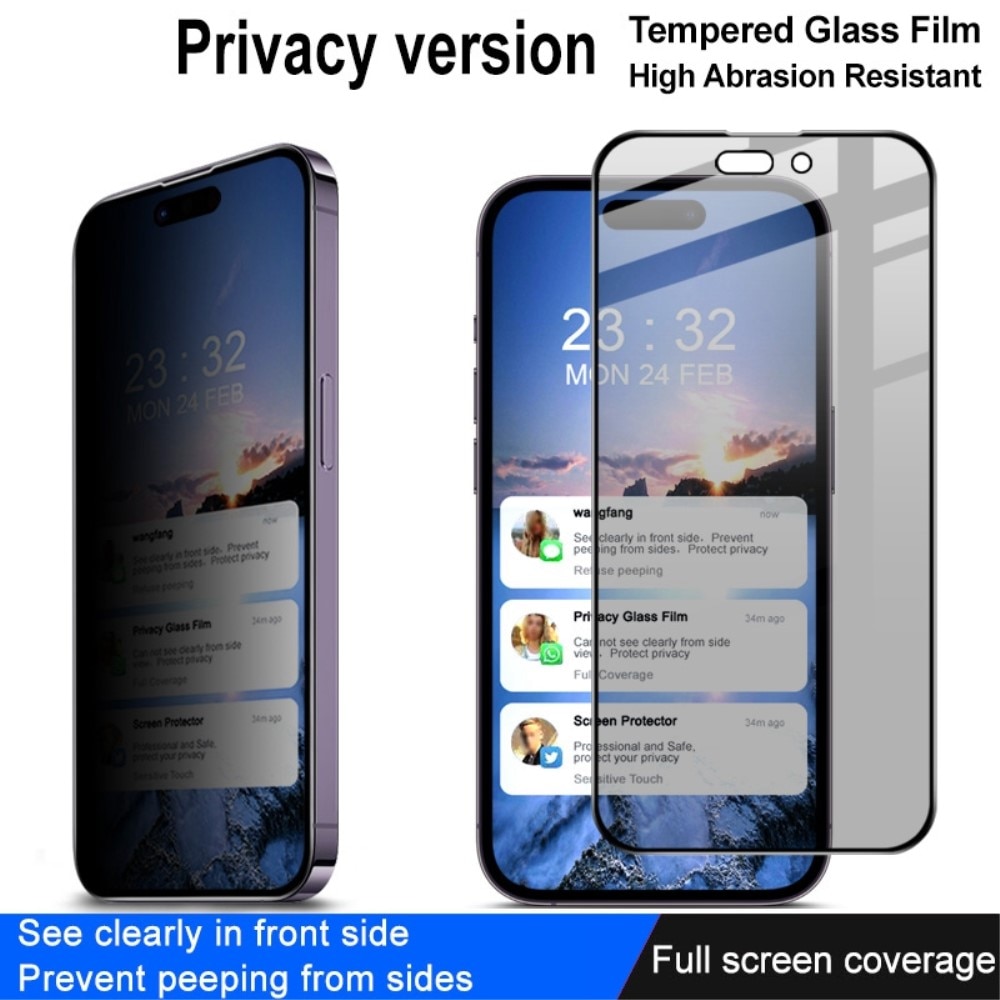 iPhone 14 Pro Full-cover Privacy Screenprotector