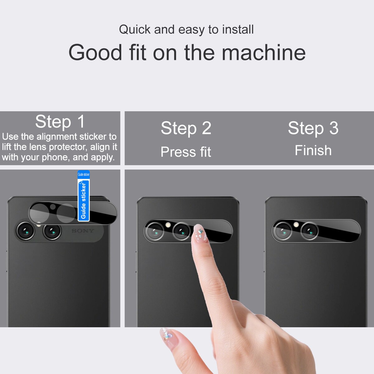 Gehard Glas 0.2mm Camera Protector Sony Xperia 10 VII Zwart