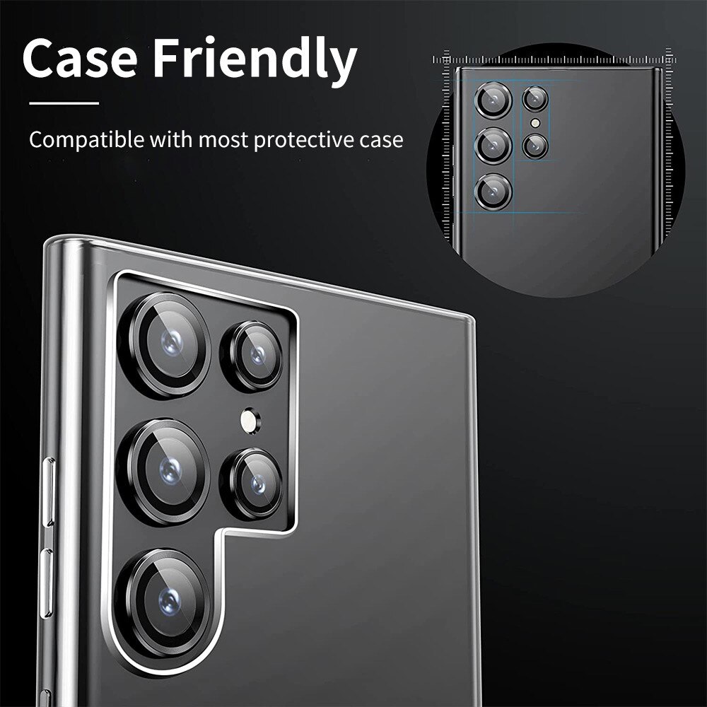 Gehard Glas Camera Protector Aluminium Samsung Galaxy S23 Ultra zwart