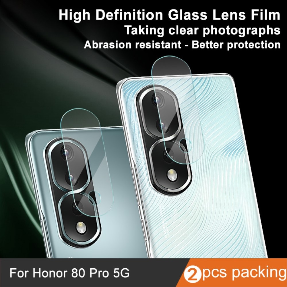 Gehard Glas 0.2mm Camera Protector (2-pack) Honor 80 Pro transparant