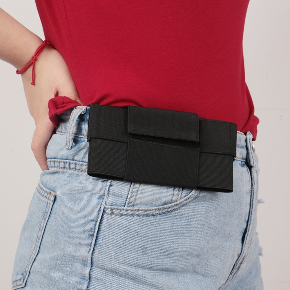 Slanke riemholster voor sport 7.5" zwart