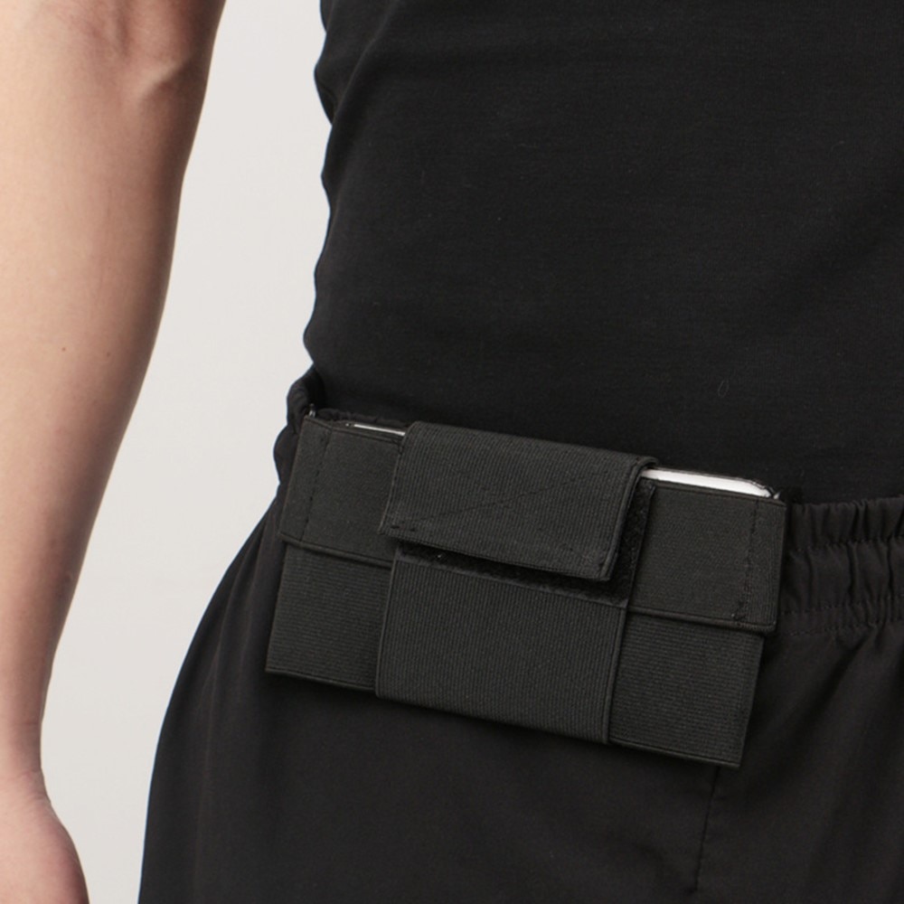 Slanke riemholster voor sport 7.5" zwart