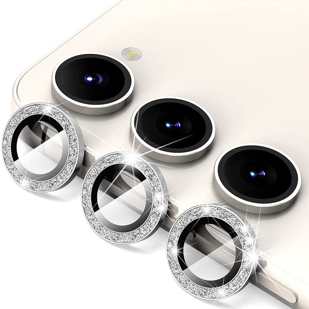 Gehard Glas Camera Protector Aluminium Schitteren Samsung Galaxy S23/S23 Plus zilver