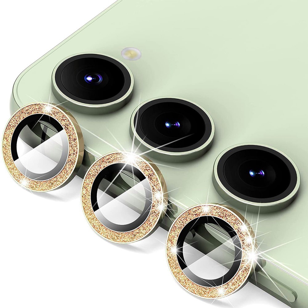 Gehard Glas Camera Protector Aluminium Schitteren Samsung Galaxy S23/S23 Plus goud