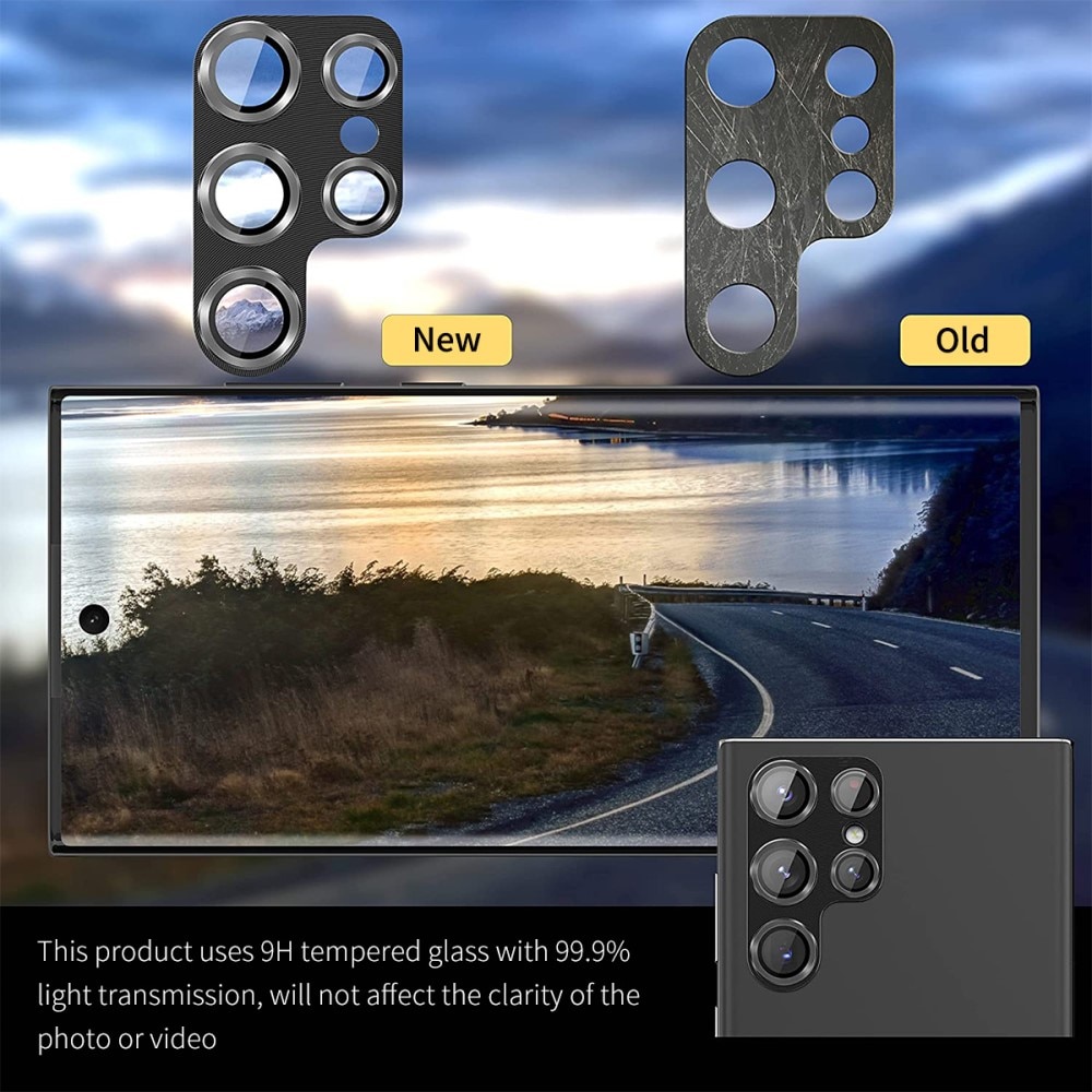 Gehard Glas Camera Protector Aluminium Samsung Galaxy S23 Ultra zwart