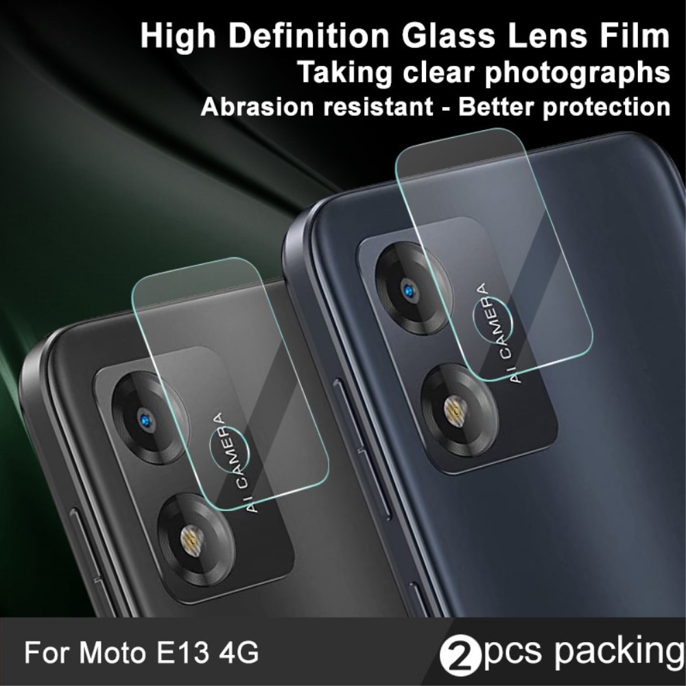 Gehard Glas 0.2mm Camera Protector (2-pack) Motorola Moto E13 transparant