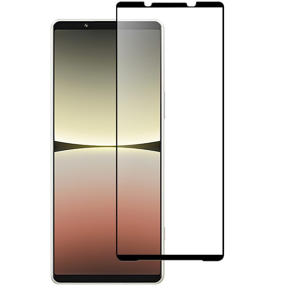 Sony Xperia 10 V Full-cover Gehard Glas Screenprotector zwart