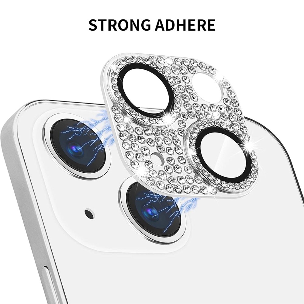 Gehard Glas Glitter Camera Protector Aluminium iPhone 14 zilver