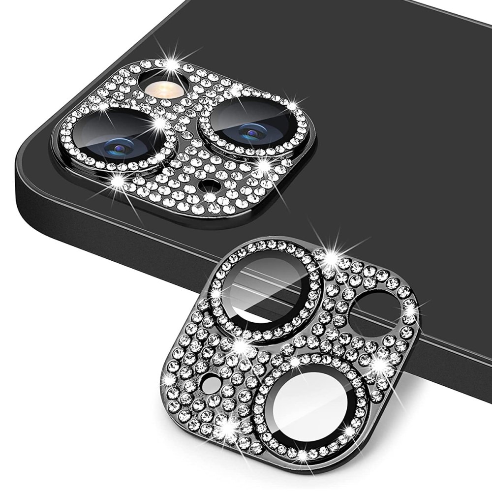 Gehard Glas Glitter Camera Protector Aluminium iPhone 14 Plus zwart