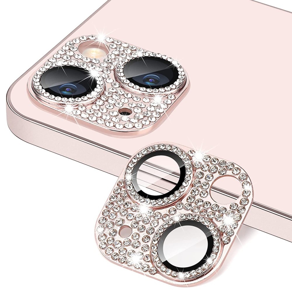 Gehard Glas Glitter Camera Protector Aluminium iPhone 13 Mini roze