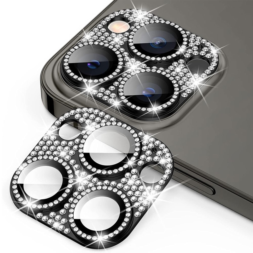 Gehard Glas Glitter Camera Protector Aluminium iPhone 12 Pro Max zwart