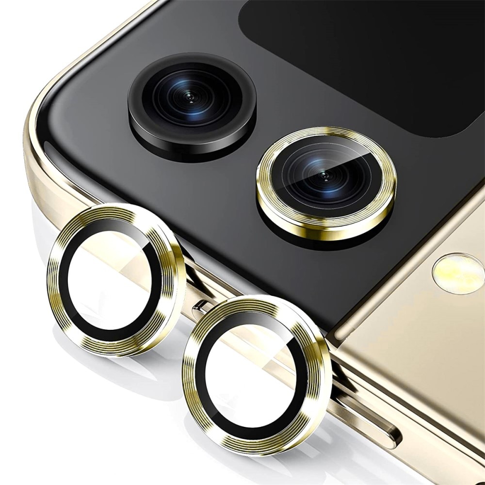 Gehard Glas Camera Protector Aluminium Samsung Galaxy Z Flip 4 goud