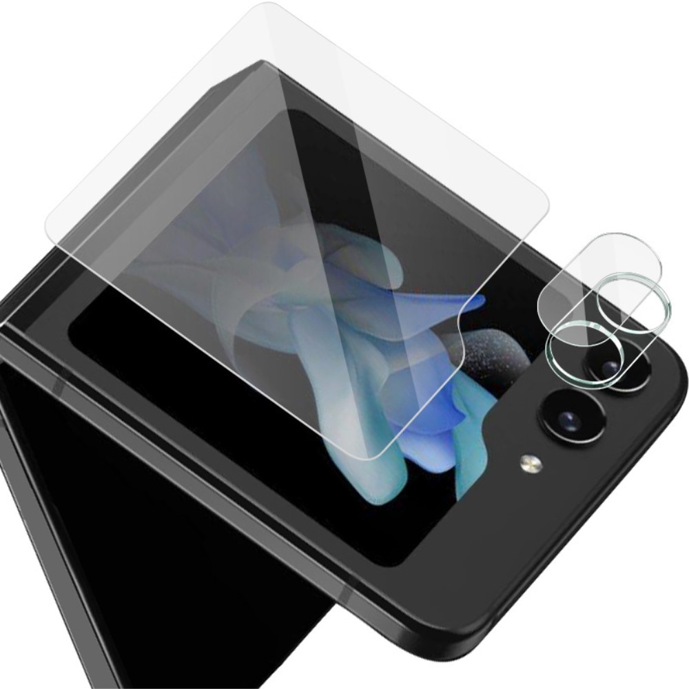 Gehard Glas Camera Protector + Screenprotector Voorkant Samsung Galaxy Z Flip 5