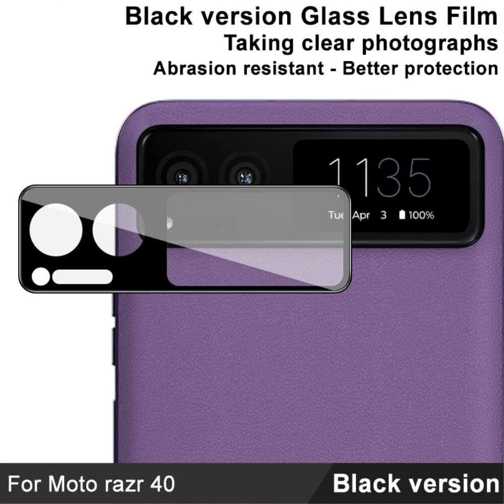 Gehard Glas 0.2mm Camera Protector Motorola Razr 40 Zwart