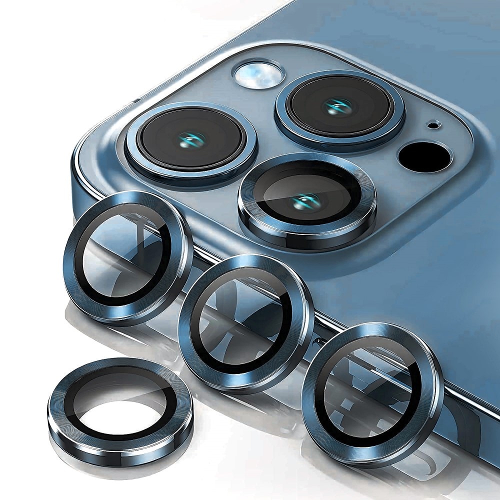 Gehard Glas Camera Protector Aluminium iPhone 15 Pro blauw