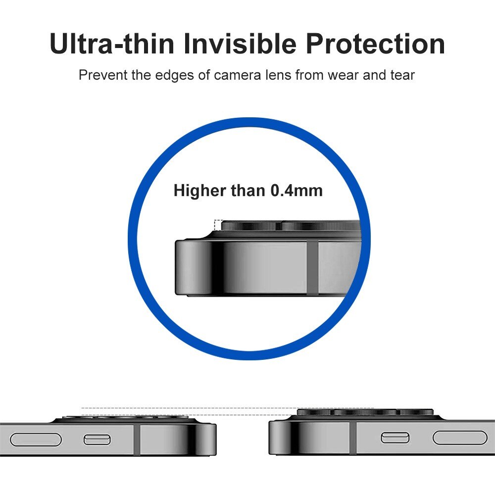 Gehard Glas Camera Protector Aluminium iPhone 15 Plus zwart