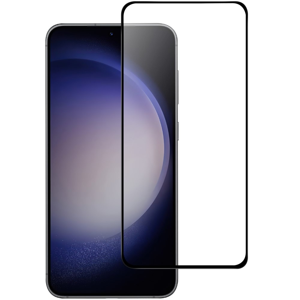 Samsung Galaxy S23 FE Full-cover Gehard Glas Screenprotector zwart
