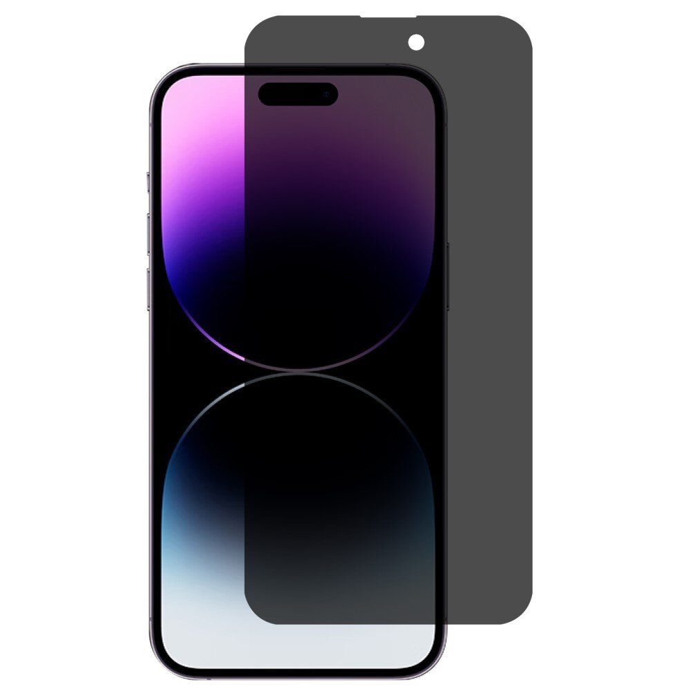 iPhone 15 Pro Max Privacy Screenprotector Gehard Glas zwart