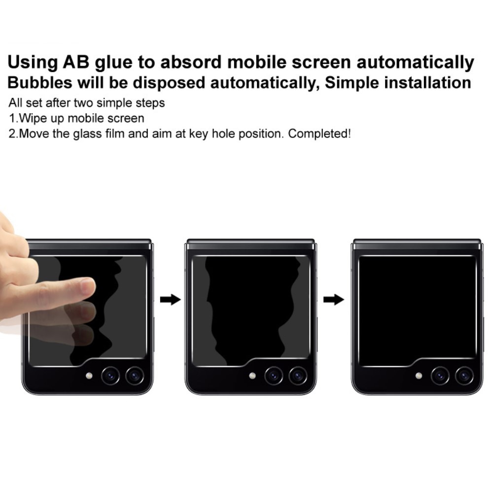 Gehard Glas Privacy Screenprotector Voorkant Samsung Galaxy Z Flip 5