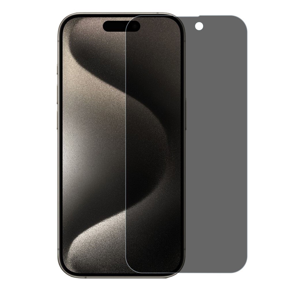 iPhone 15 Pro Privacy Screenprotector Gehard Glas