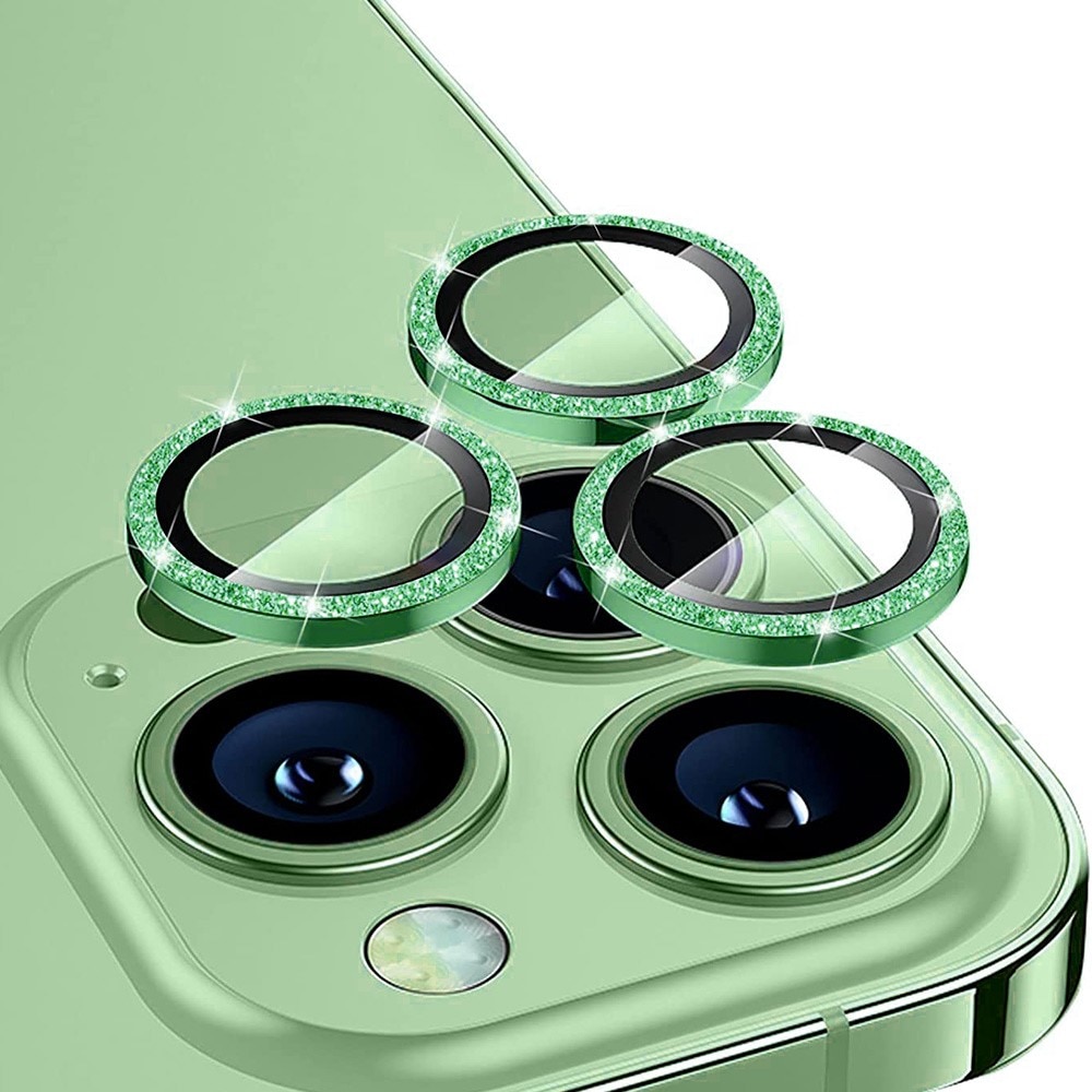 Gehard Glas Camera Protector Aluminium Schitteren iPhone 15 Pro groen