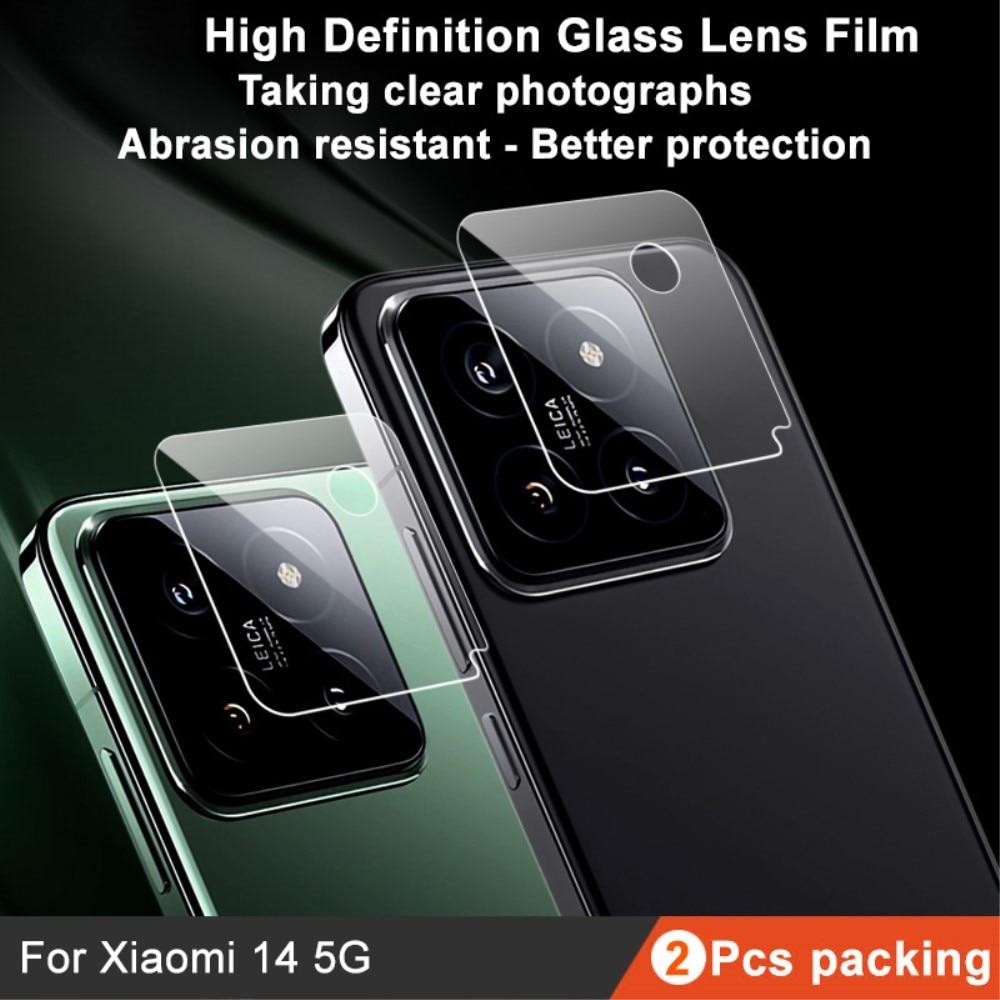 Gehard Glas 0.2mm Camera Protector (2-pack) Xiaomi 14 transparant