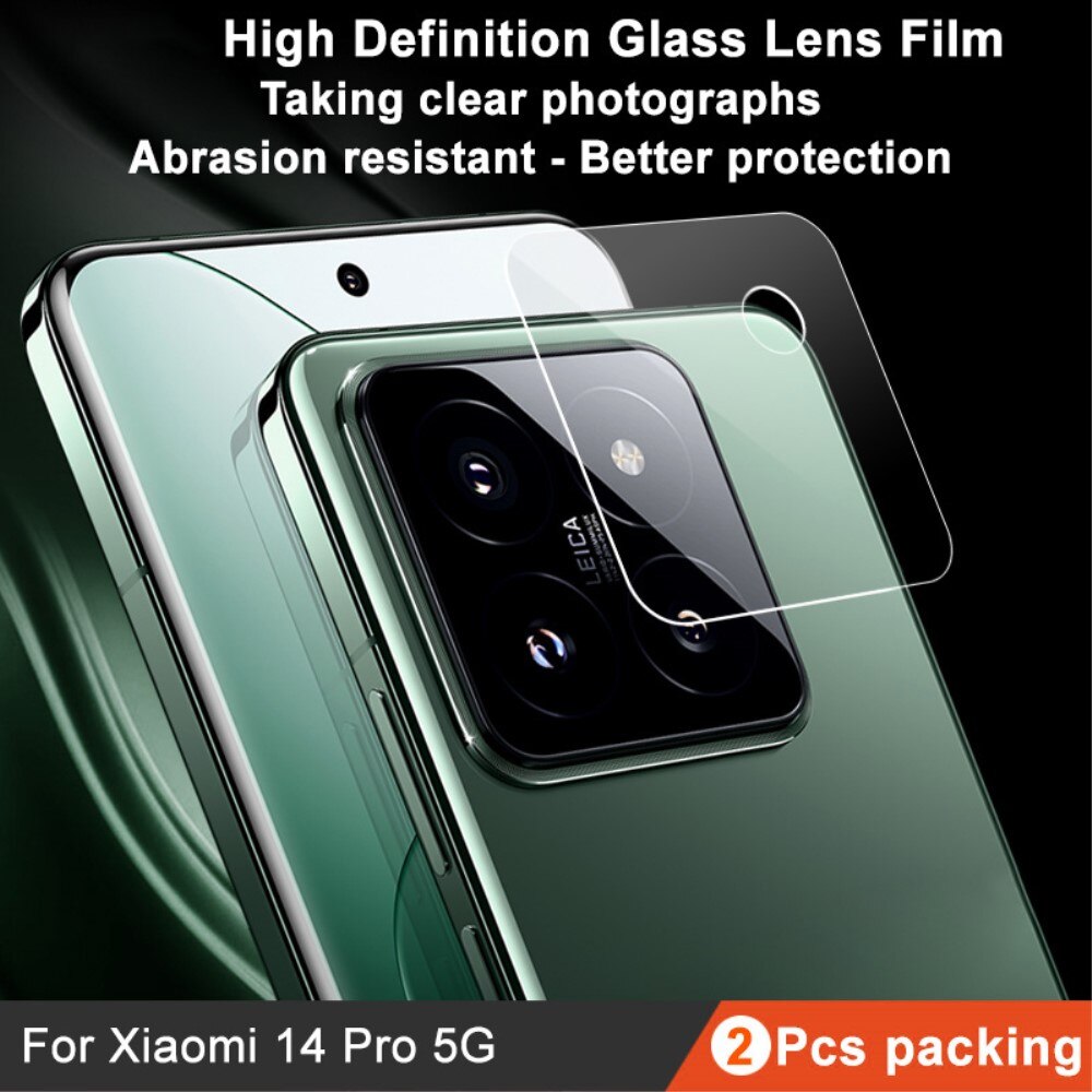 Gehard Glas 0.2mm Camera Protector (2-pack) Xiaomi 14 Pro transparant