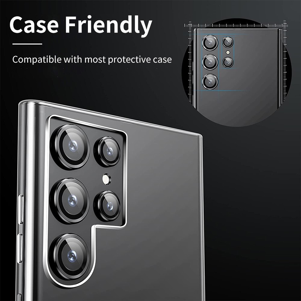 Gehard Glas Camera Protector Aluminium Samsung Galaxy S24 Ultra zwart