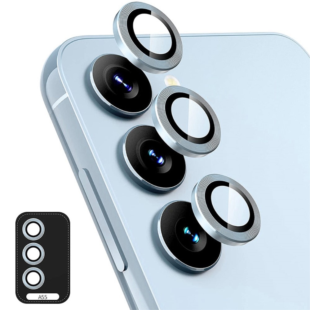 Gehard Glas Camera Protector Aluminium Samsung Galaxy A55 blauw