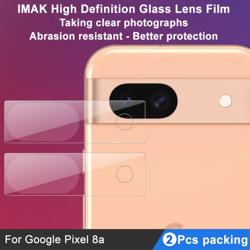 Gehard Glas 0.2mm Camera Protector (2-pack) Google Pixel 8a transparant