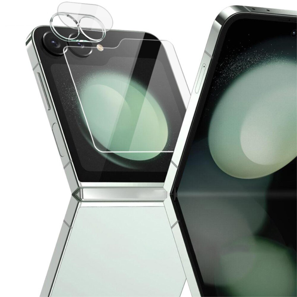 Gehard Glas Camera Protector + Screenprotector Voorkant Samsung Galaxy Z Flip 6