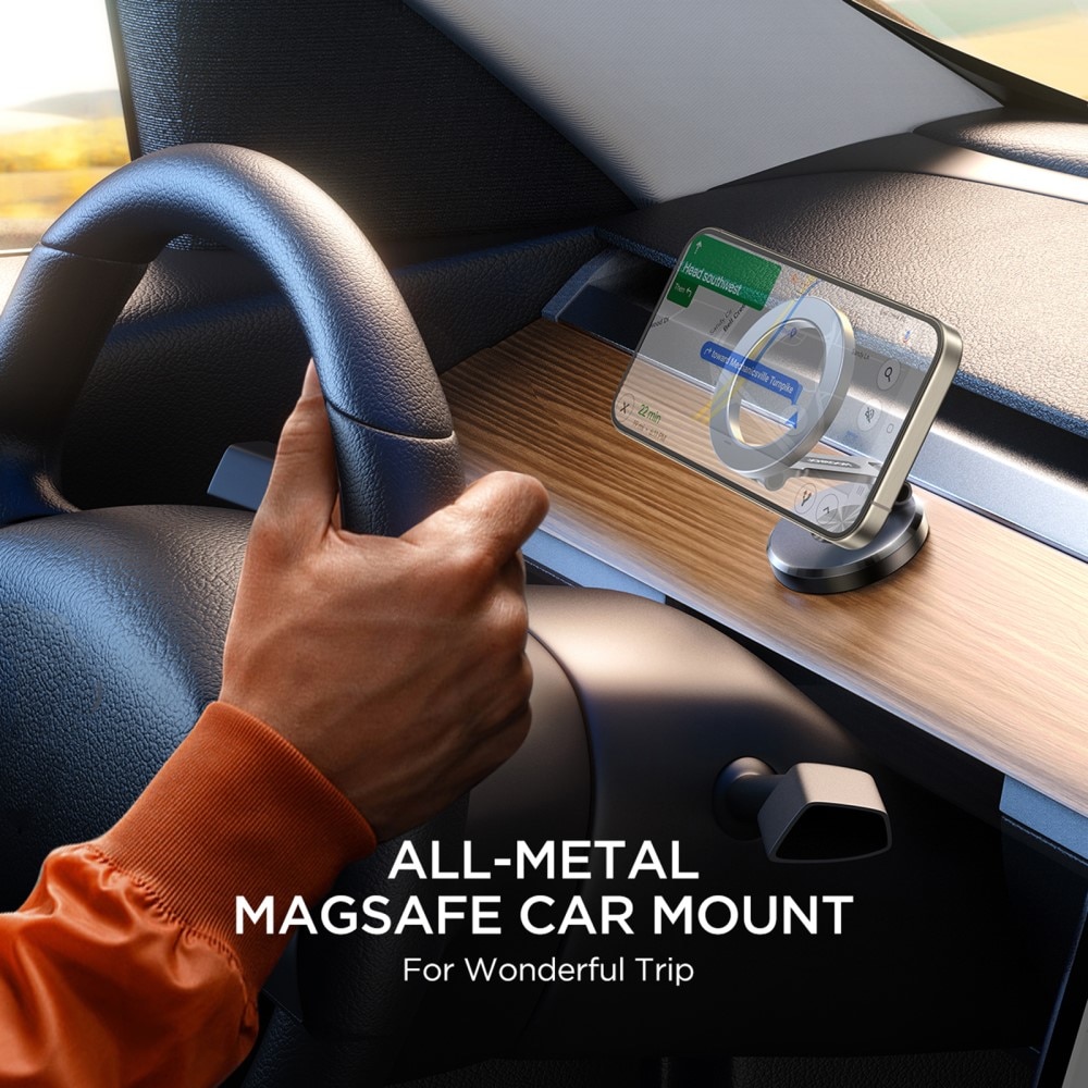 JR-ZS403 Magnetic MagSafe Foldable Car Mount Holder zwart