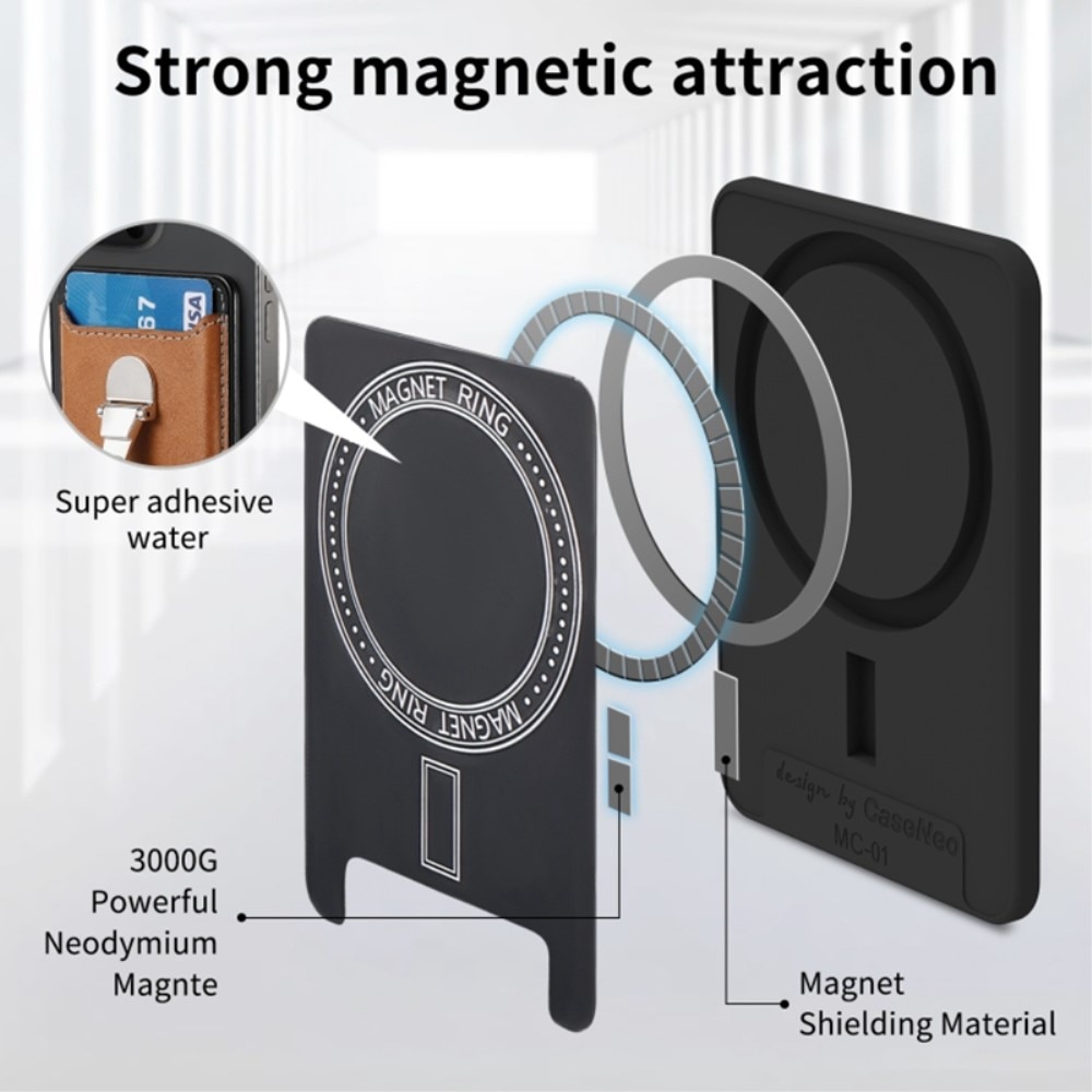 Kaarthouder Kickstand Ring MagSafe zwart